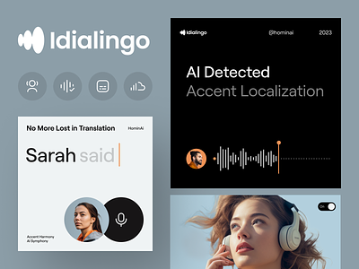 Idialingo AI Branding ai ai platform ai startup ai tool artificialintelligence brand identity branding
