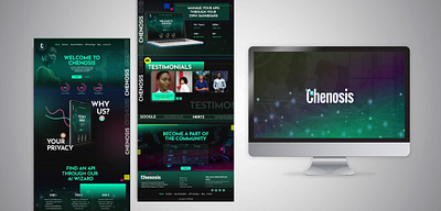Chenosis Website UI 3d animation branding design graphic design mockups motion graphics ui web portal website
