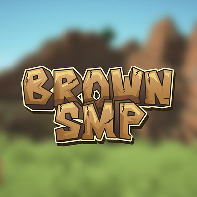 Logo Design for Brown SMP branding commission design discord graphic design logo logo design logo design branding minecraft typographic typography vector