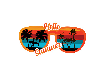 Summer T-shirt Design summer background