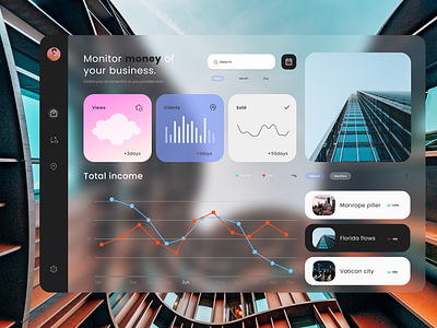 Glassmorphism Dashboard UI card design case study dashboard ui figma prototype food app gaming website glassmorphism ui ios design ipad ui mobile app design mobile app ui modern ui streaming app trending ui ui ui kit ui mockup vision 4 ui watch ultra ui website landing page