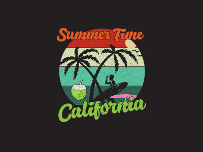 Summer T-shirt Design summer background