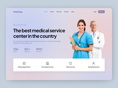 Healthcare service - Web design clinic doctor ehr emr health health tracking healthcare healthtech hospital lab landing page medical medical care medical website medicine online medicine web design webdesign website website design