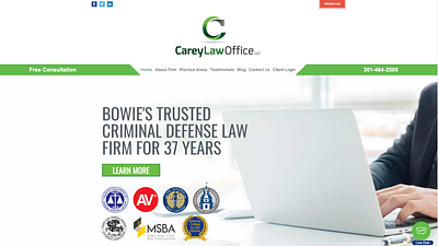 Carey Law Office, LLC criminal attorney graphic design web design website design