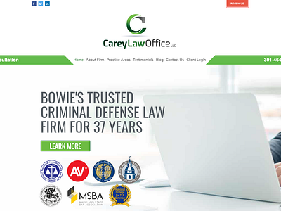 Carey Law Office, LLC criminal attorney graphic design web design website design