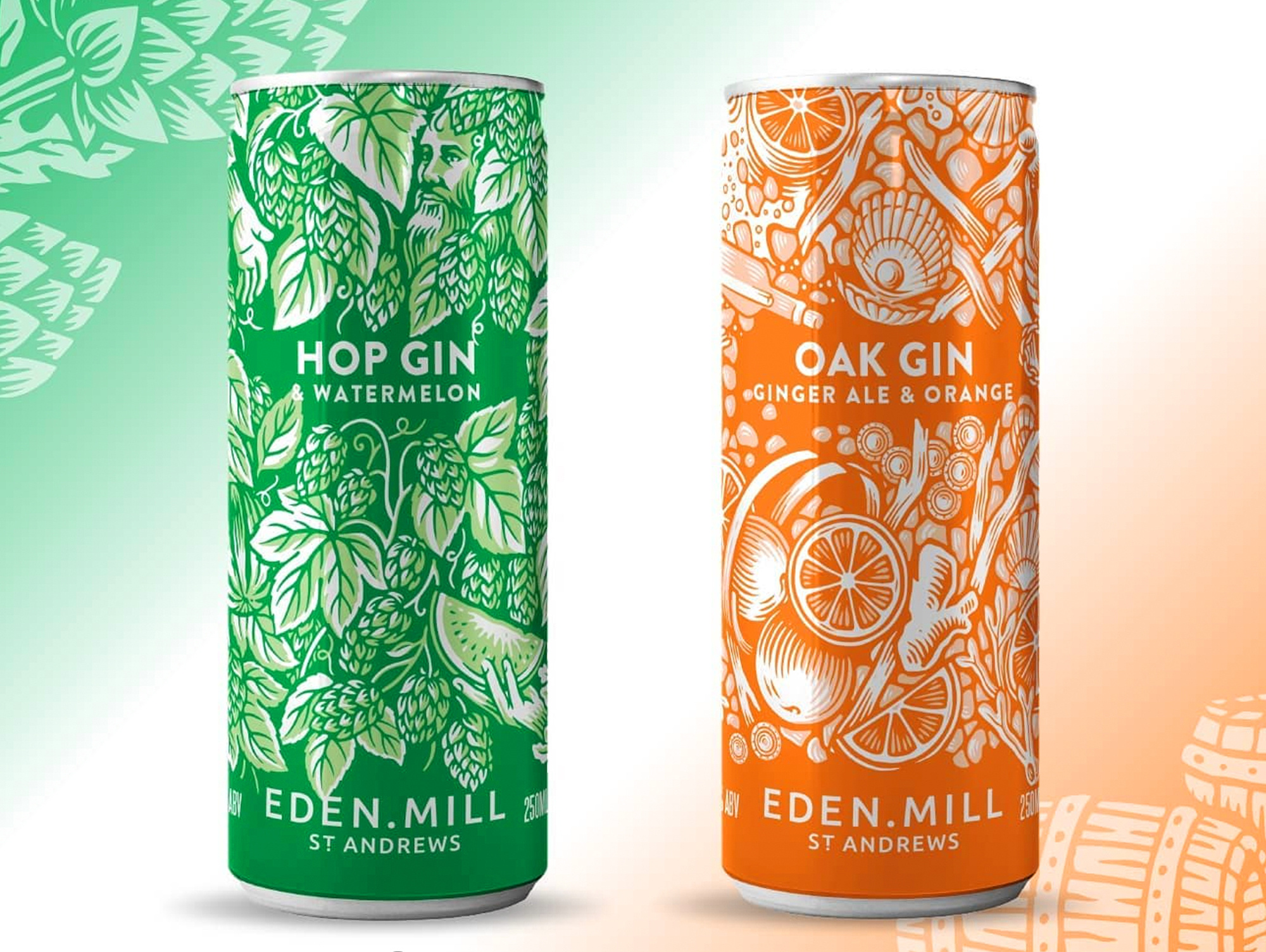 Gin & Tonic 2d botanical branding clean design digital ella ginn flat folioart graphic graphic design illustration packaging product