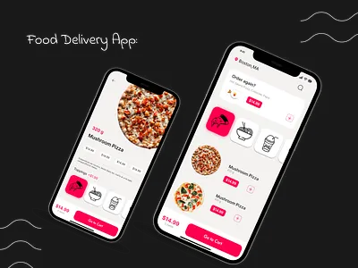 Food delivery app! app branding design fooddelivery foodtech graphic design logo mobile app typography ui vector