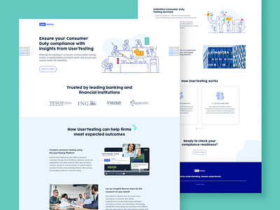 UserTesting - Landing Page Design ad design cro homepage landing page paid media ppc design saas ui design webpage