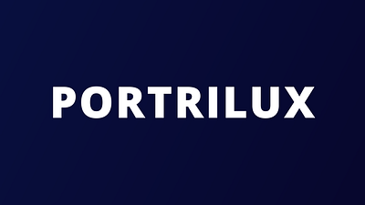 Portrilux logo animation. animation motion graphics