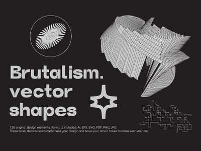 Brutalism. Vector Shapes