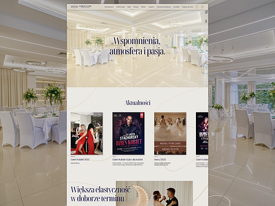 Redesign of the existing Panorama Tuchola website. animation birthday desktop figma graphic design mobile motion graphics party restauration ui website website design wedding