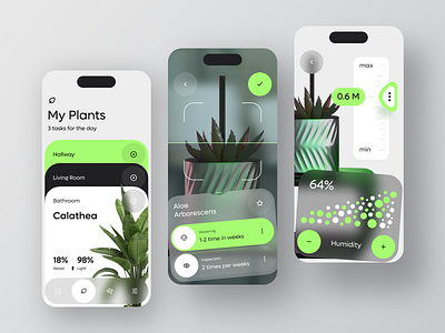 LeafSnap - Plant Identification App app automation botanical care design eco green indoor ios iot manage mobile natural plant plant care reminder smart stats ui uxdesign