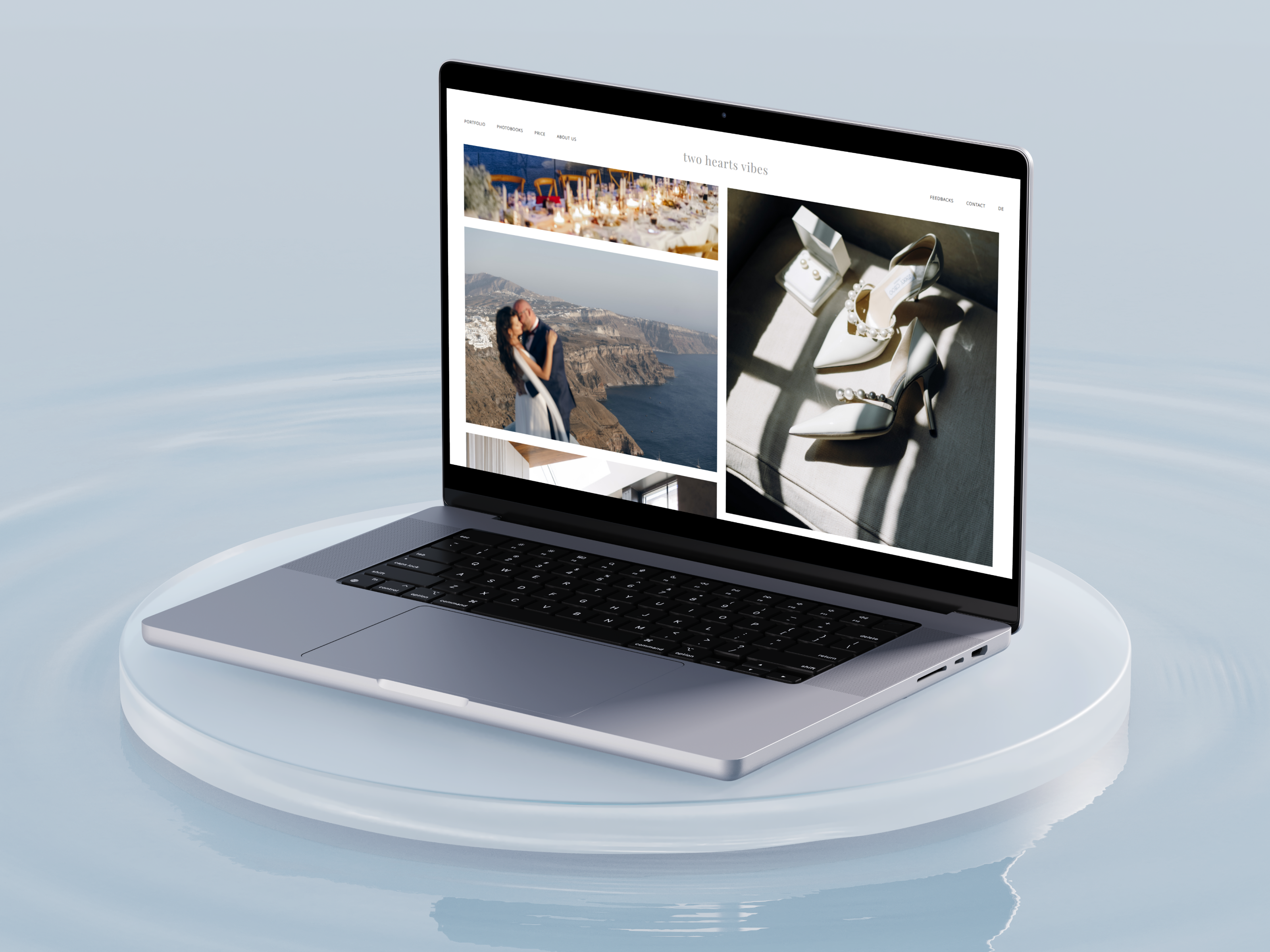 twoheartsvibes.com | Landing Page branding design figma landing page logo photo photographer photostudio ui uiux ux weding