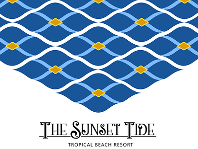"The Sunset Tide" Beach Resort Branding beach branding hotel hotelbranding logo design resort