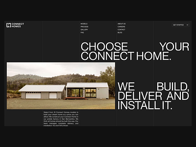 CONNECT HOMES/ website concept animation design ui ux web