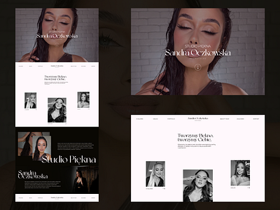 Website concept - portfolio. animation beauty beauty salon branding graphic design logo motion graphics portfolio ui website