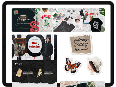 Lifestyle Brand branding design graphic design layout styleguide website design