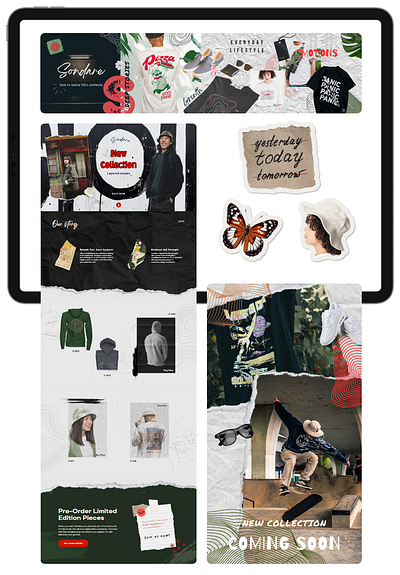 Lifestyle Brand branding design graphic design layout styleguide website design