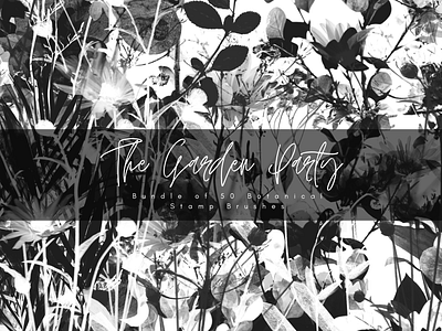The Garden Party PS/CSP Stamp Brushes abr botanical brushes floral graphic design nature ps