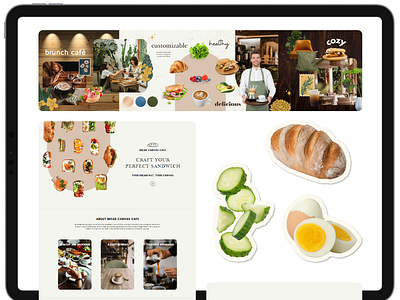 Café Brand branding design graphic design layout styleguide website design