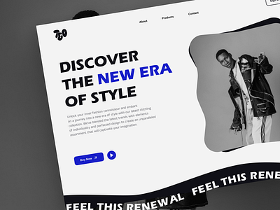 Hero Section | Landing page | Fashion design fashion hero section landing page newcollection ui ui ux design web design