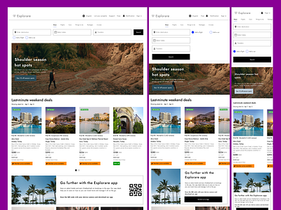 Responsive Design "Esplorare" travel app 💻 app design designer feedback graphic design ipad landing page logo mobile design responsive design travel app ui ux website