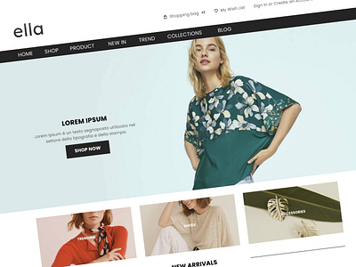 E-commerce Website Landing Page Design. ecommerce fashion figma landing page layout ui ui design uiux uxui website design website landing page