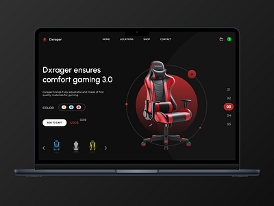 Gaming Chair Web Design behance branding chair design dribble game gamer games gaming graphic design luxury photooftheday twitch ui uiesign uiuxdesign ux webdesign xbox