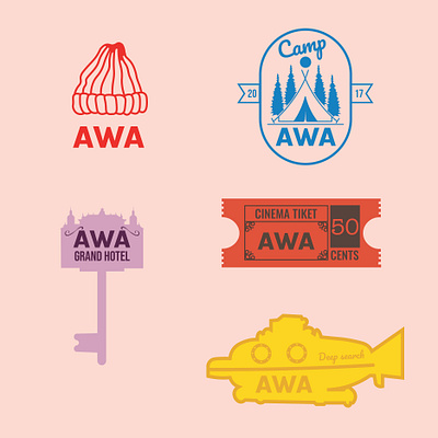 Accidentally Wes Anderson graphic design identity illustration motion graphics