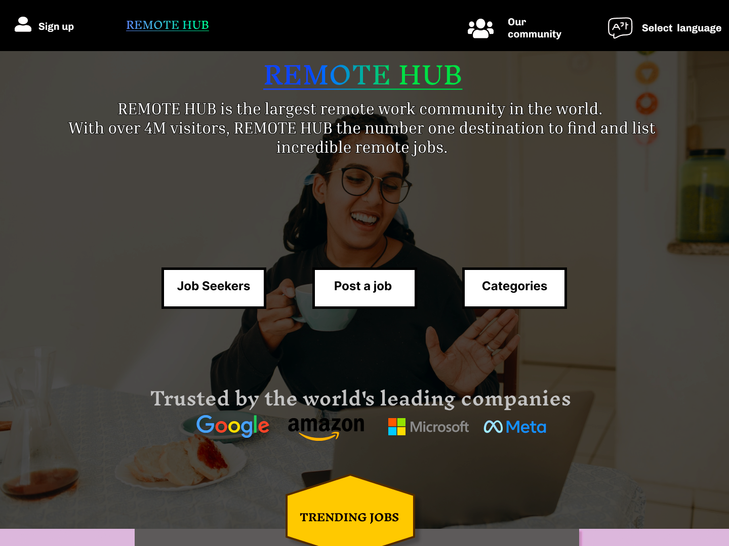 REMOTE JOB| WEBSITE by Saba Ahmad Rizvi on Dribbble