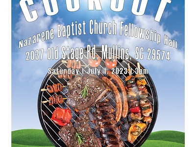 Commission (cookout invitation)(2022) design