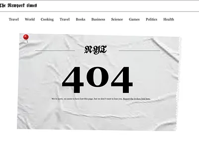 Newspaper 404 page newpaper 404 page newspaper newspaper website