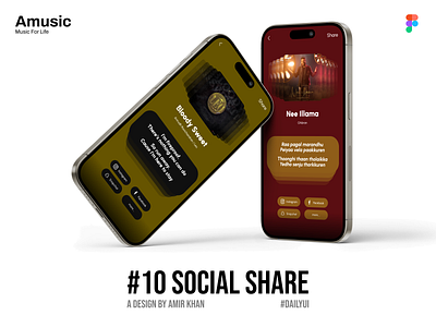 #10 Social Share - DailyUI app app design daily ui dailyui social share ui ui design ui ux