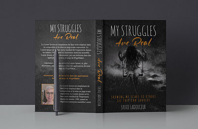 MY-STRUGGLES-ARE-REAL art bookcover branding design graphic design illustration kindle cover logo motion graphics paper back