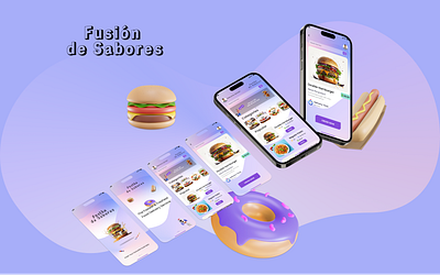 "Fusión de Sabores" branding figma food food app food delivery graphic design ui ux