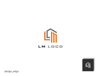 LM Abstract Logo branding design flat logo logos minimal minimal logo monogram professional logo property real estate simple typography