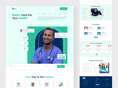 Medical Service Website creative dailyui designinspiration dribbble graphic design medical service medical service landing page medical service website serexperience ui uidesign uidesigner uiinspiration uitrends uiux uiuxdesign userinterfacedesign uxdesigner webdesigner websitedesign