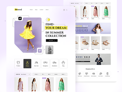 Online clothing store clothing online store ui