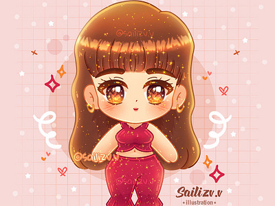 Selena Quintanilla Fanart by sailizv.v adorable adorable lovely artwork concept creative cute art design digitalart illustration