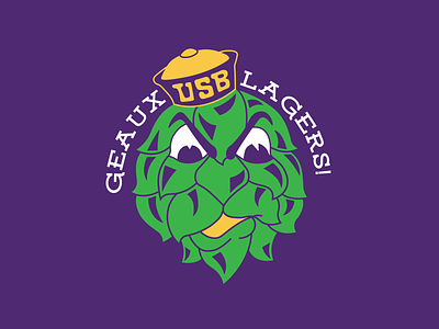 Geaux Lagers - LSU Tigers Redesign - Tiger Hop beer branding brewery college football craft beer football geaux tigers illustration lager lager beer logo louisiana louisiana state lsu lsu tigers mascot redesign ncaa new orleans tiger hop tigers