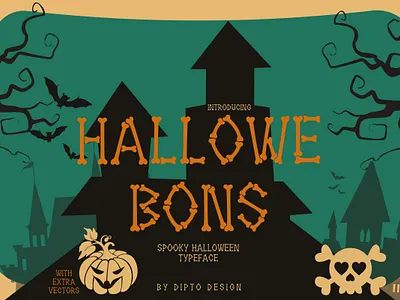 Hallowebons Font branding daily graphic design logo ui