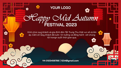 MID AUTUMN FESTIVAL COVER BANNER banner branding graphic design motion graphics