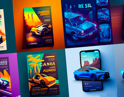 Artificial Intelligence | Car Post Design | efaysal 3d animation artificial intelligence branding graphic design logo motion graphics post template social media template