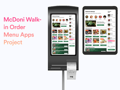 McDoni Live on Apps and Self Ordering Machine mockupdesign