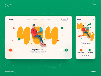 Error 404 | Daily UI #08 404 branding dailyui error404 graphic design ui ux web