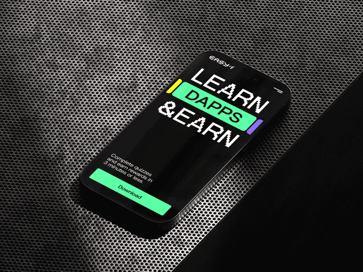 EasyA - Brand Identity on Behance brand brand identity branding clean color palette crypto easya exploration figma logo mobile mockup product web web3