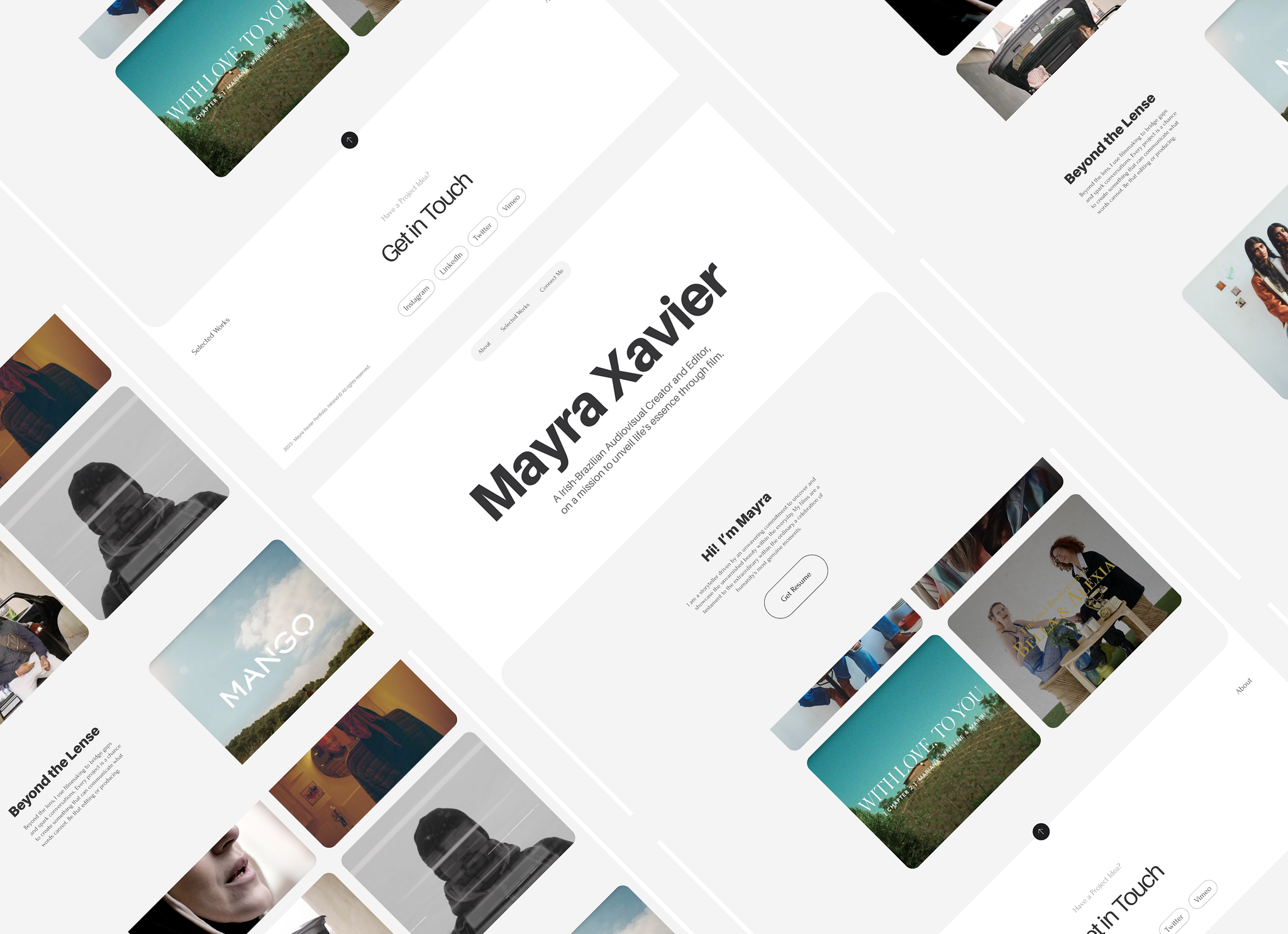 Minimal Portfolio website design by Md. Hafij on Dribbble