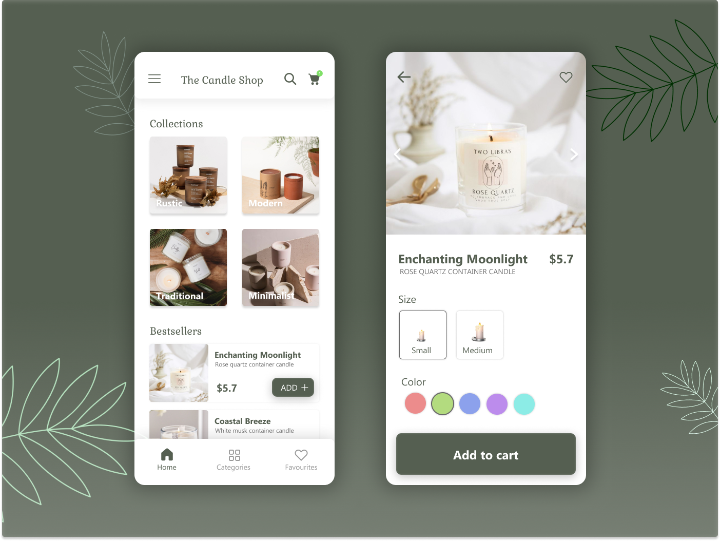 Candle Shop UI candle dailyui design e commerce ecommerce shop ui ux