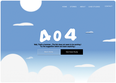 Design of 404 Screen 8thchallenge dailyui