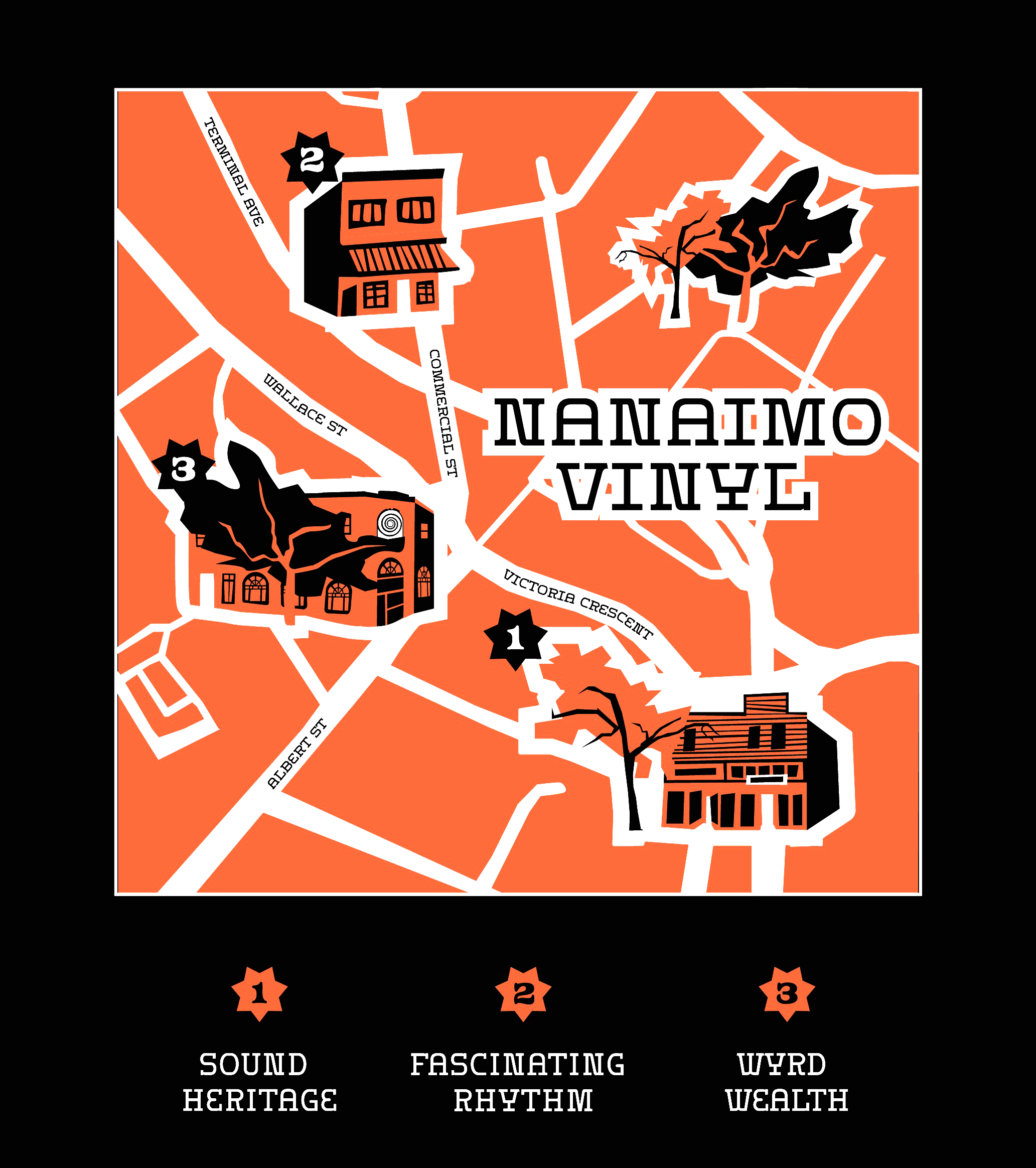 Sound Heritage Map & Logo apparel branding design digital graphic graphic design illustration illustrator infographic localbusiness logo map mapmaking totebag vector vinyl wayfinding